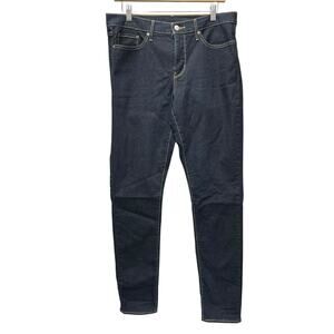 Levis Waterless Dark Wash Denim Blue Jeans Mens Size 31/32 Straight Leg 5 Pocket